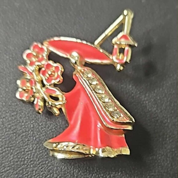 Jewelry - Vtg Asian Cherry Blossom